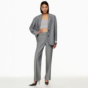 Aritzia Gray Straight Leg Pants